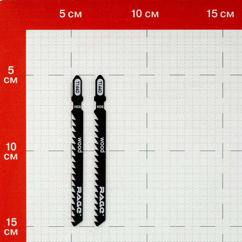 Пилки для лобзика Rage by Vira T144D (552031) по дереву L75 мм быстрый рез (2 шт.) Вид№2