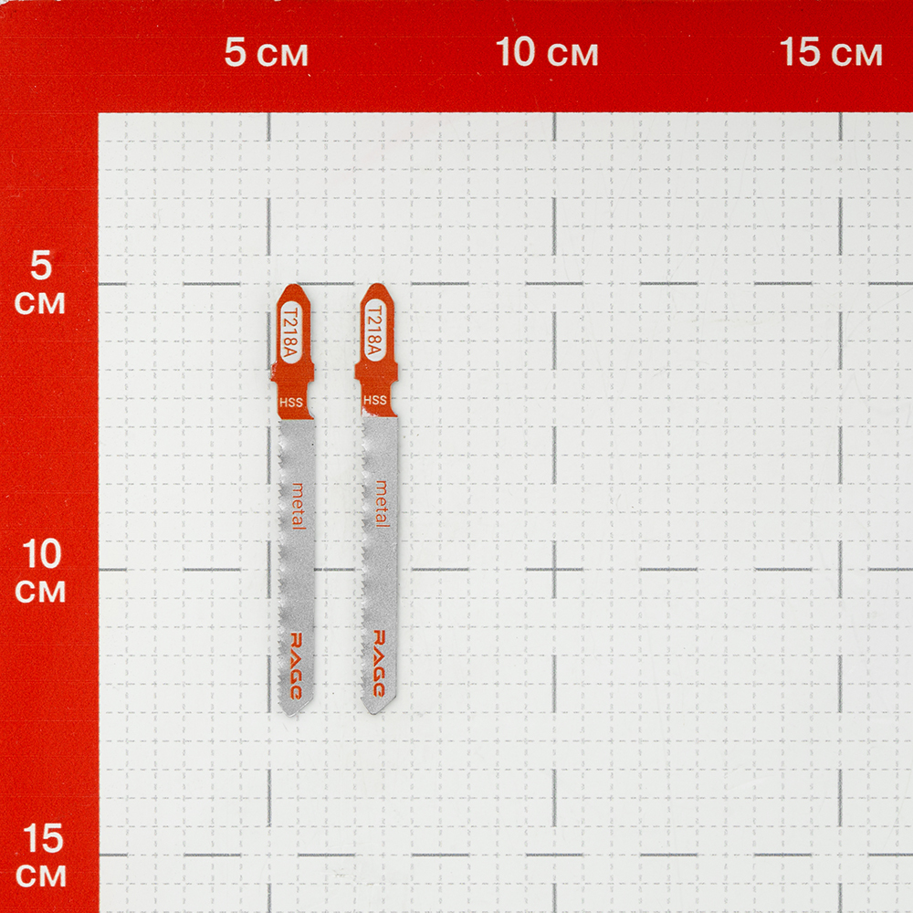 Пилки для лобзика Rage by Vira T218A (552029) по металлу L50 мм криволинейный рез (2 шт.) Вид№2