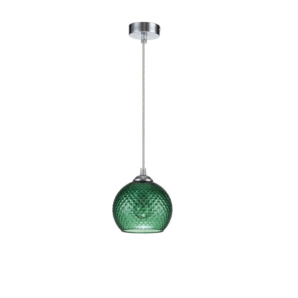 Светильник подвесной Escada Chance E14 40 Вт 3 кв.м хром IP20 (10197/1S Green)