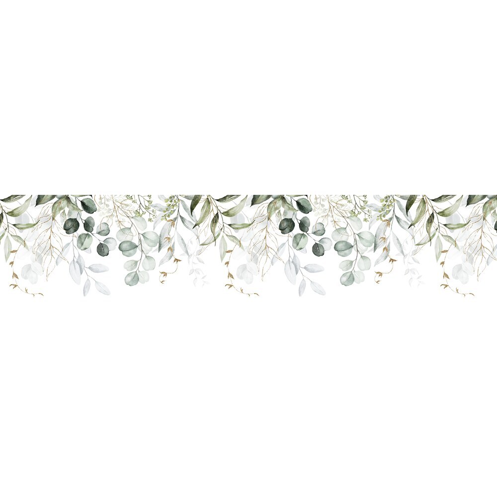 Панель стеновая ПВХ для кухни 3000х600х1 мм акварельная флора