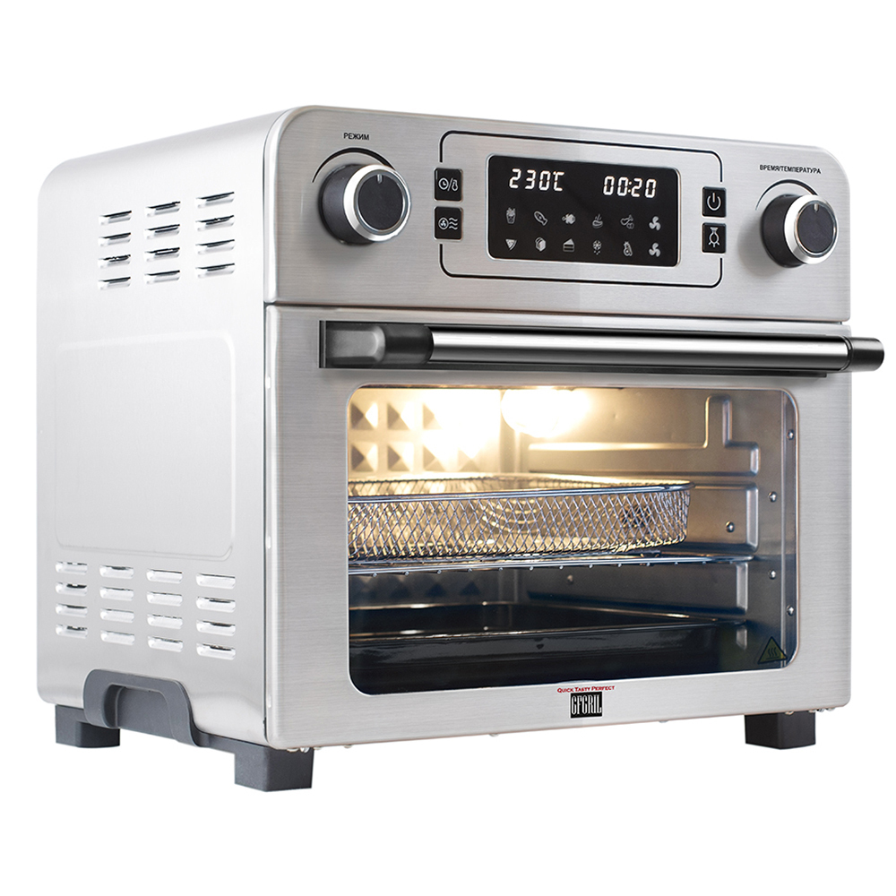 фото Мини-печь gfgril gfao-700 серебристая