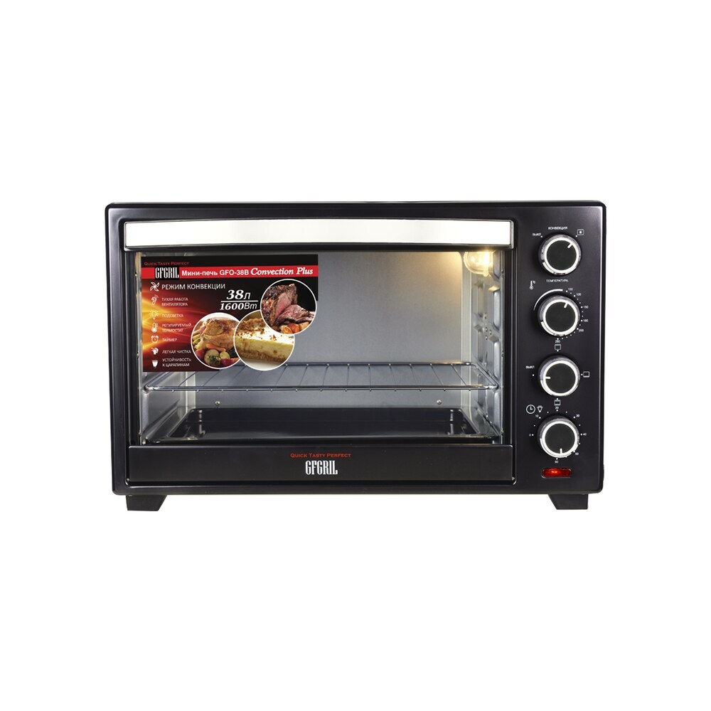 фото Мини-печь gfgril gfo-38b convection plus черная