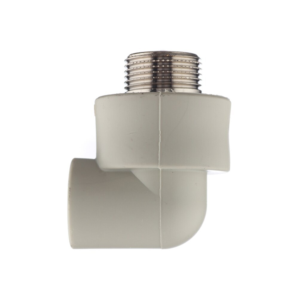 

Угол полипропиленовый FV-Plast комбинированный 20 мм х 3/4 НР(ш) (216021), Серый