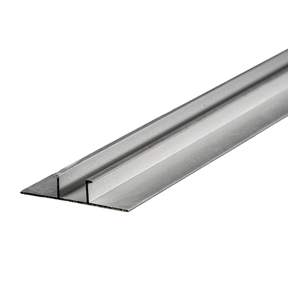 фото Профиль соединительный для панелей и светодиодной ленты 6,5х3000 мм серебро альбико