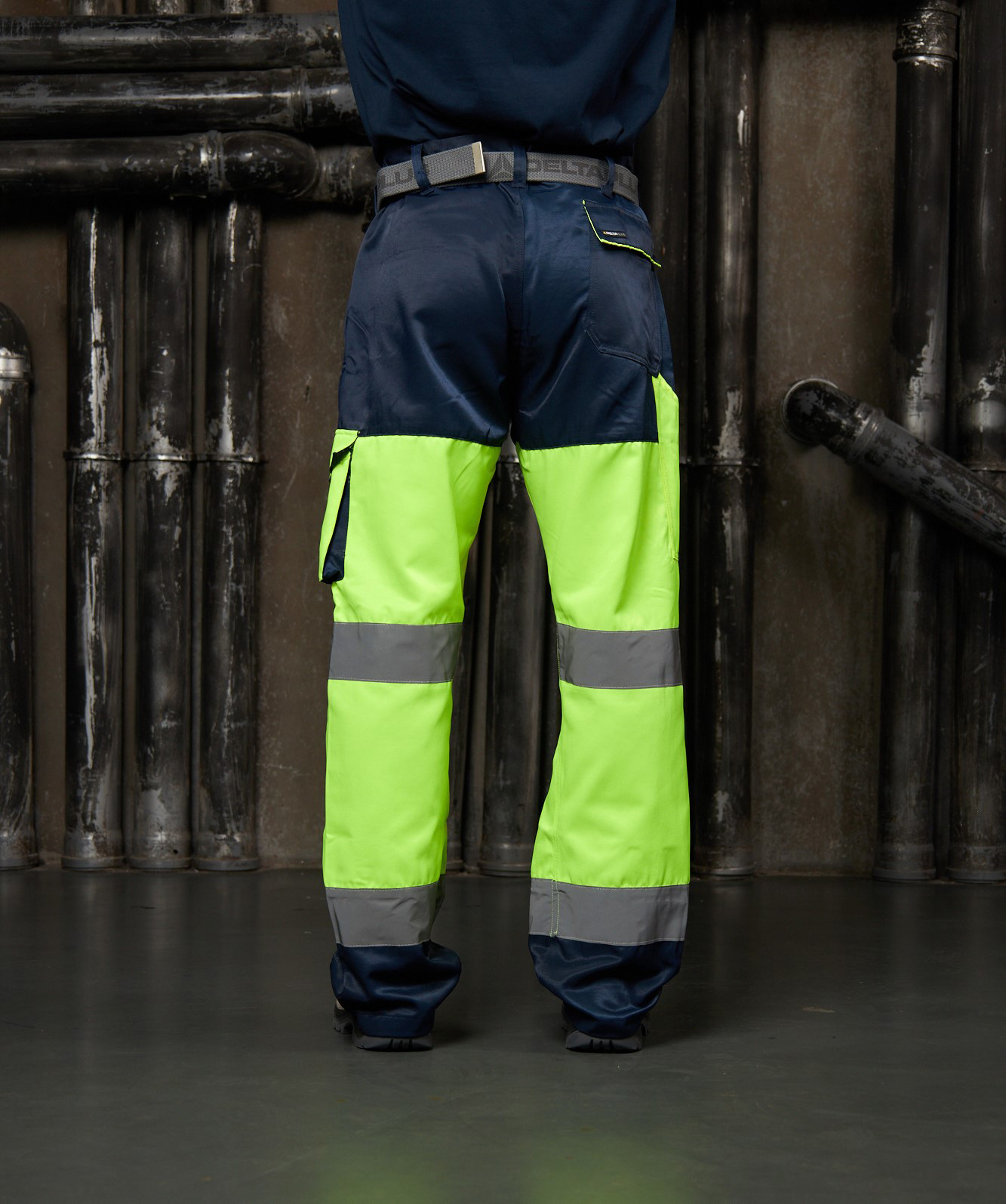 

Брюки рабочие сигнальные Delta Plus 52-54 рост 180-188 см желтые, Желтый