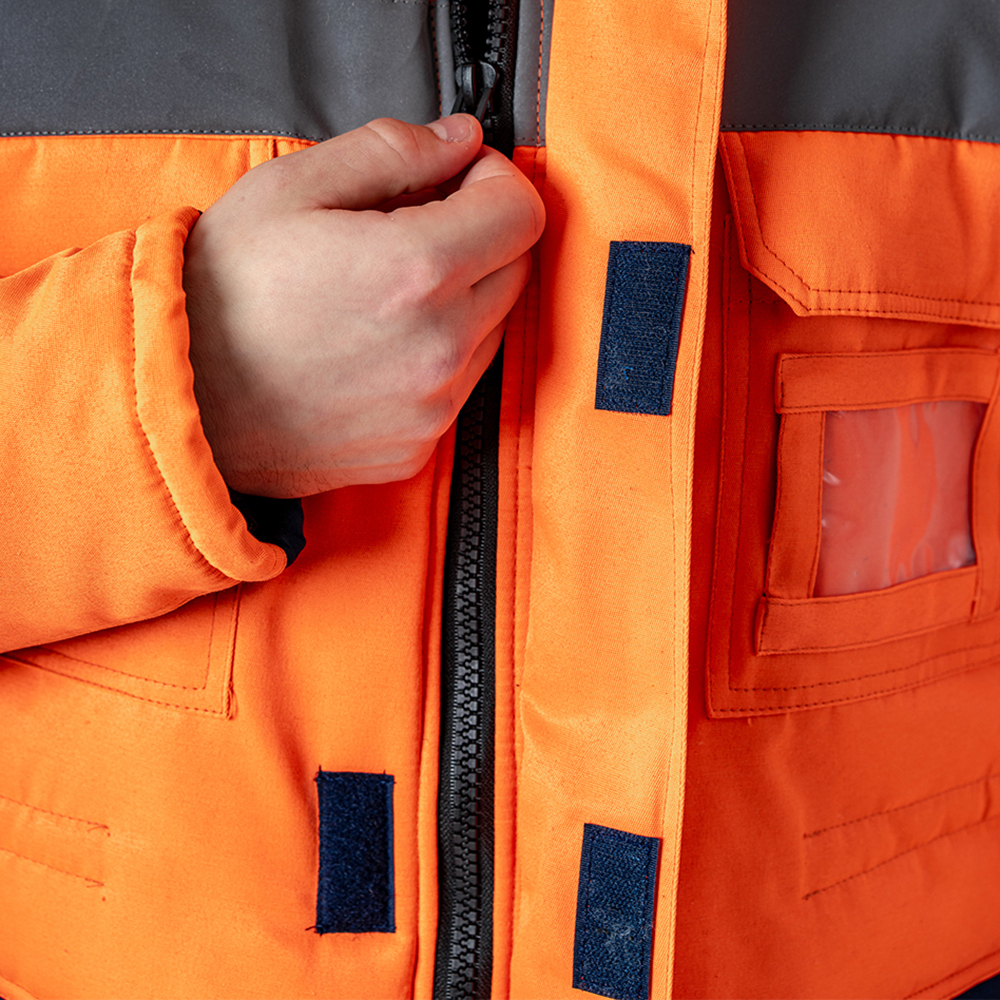 

Куртка рабочая мужская утепленная Дарина Сигнальщик 56-58 рост 182-188 см темно-синяя/оранжевая, Синий;оранжевый