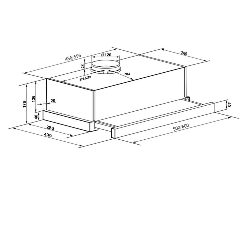 

Кухонная вытяжка встраиваемая Maunfeld VS Light 60 см белая (УТ000008536), Белый