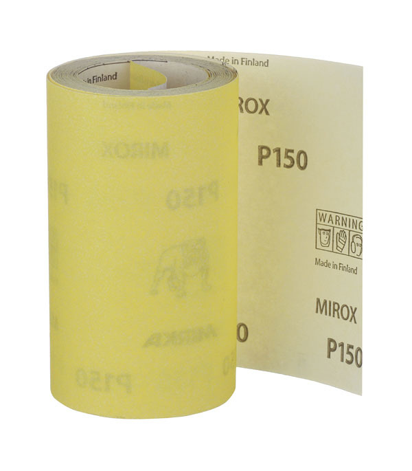 Наждачная бумага Mirka Mirox 115 мм 5 м Р150 наждачная бумага mirka mirox 115 мм 5 м р180