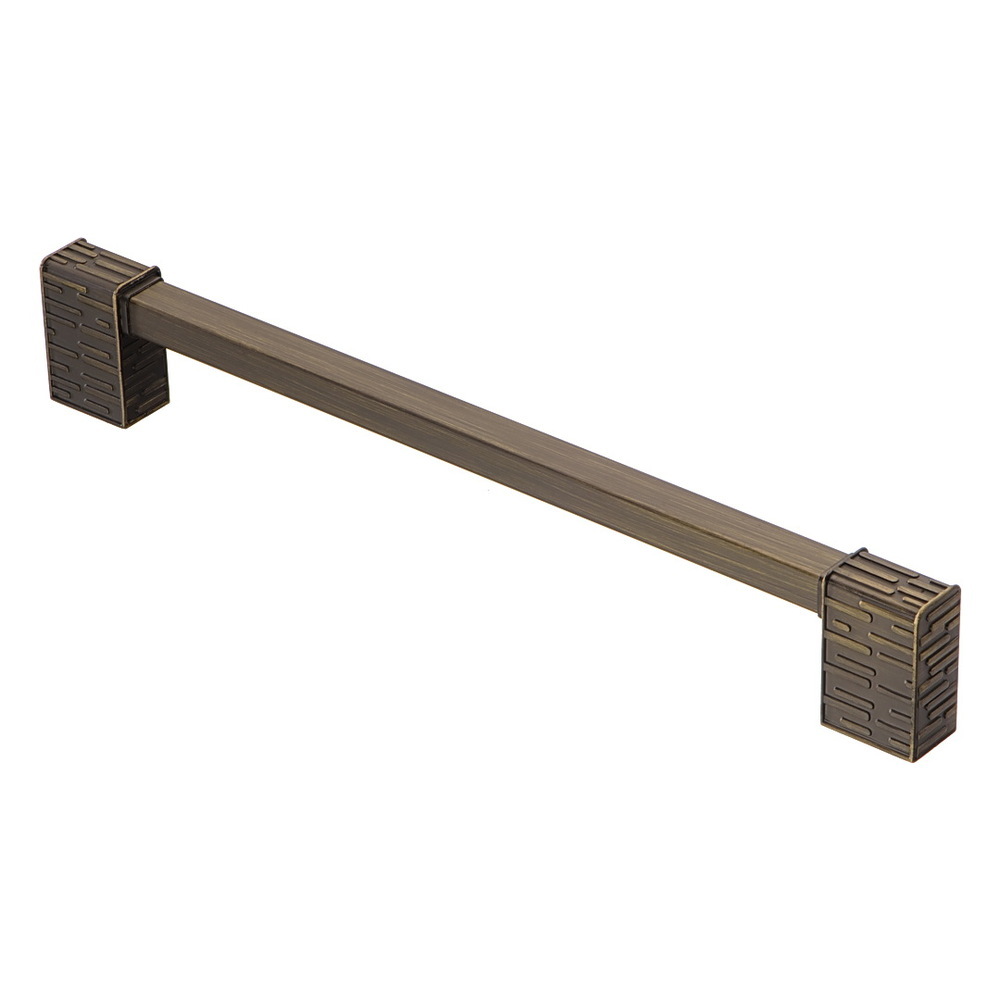 Ручка-скоба мебельная Kerron Elite 216 мм металлическая атласная бронза (EL-7210-192 MAB)