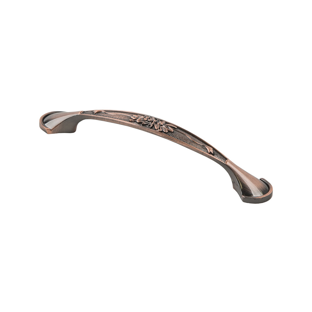 Ручка-скоба мебельная Kerron Classic 145 мм металлическая античная медь (RS-006-128 AC)