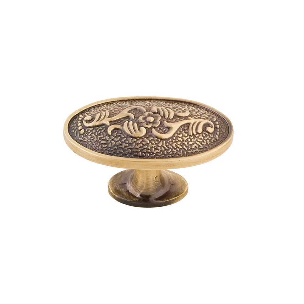 Ручка-кнопка мебельная Kerron Classic d40 мм металлическая бронза (RK-009 BA)