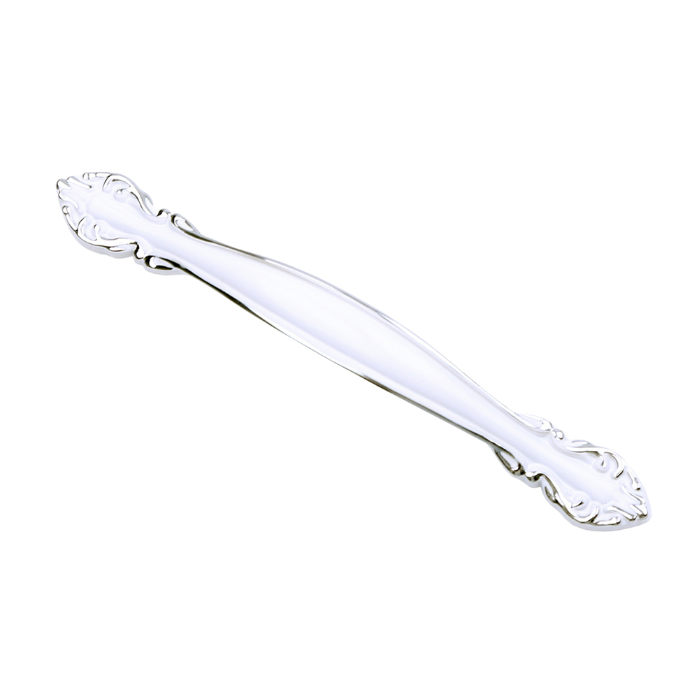 Ручка-скоба мебельная Kerron Classic 138 мм металлическая белая/серебро (RS-011-96 WT) 1 шт ручка для самозащиты из алюминиевого сплава