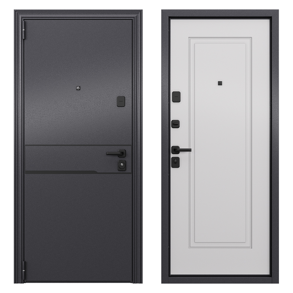 Дверь входная Torex Профи левая букле графит - кт белый 950х2050 мм дверь входная профи металл металл 2050х1250 левая