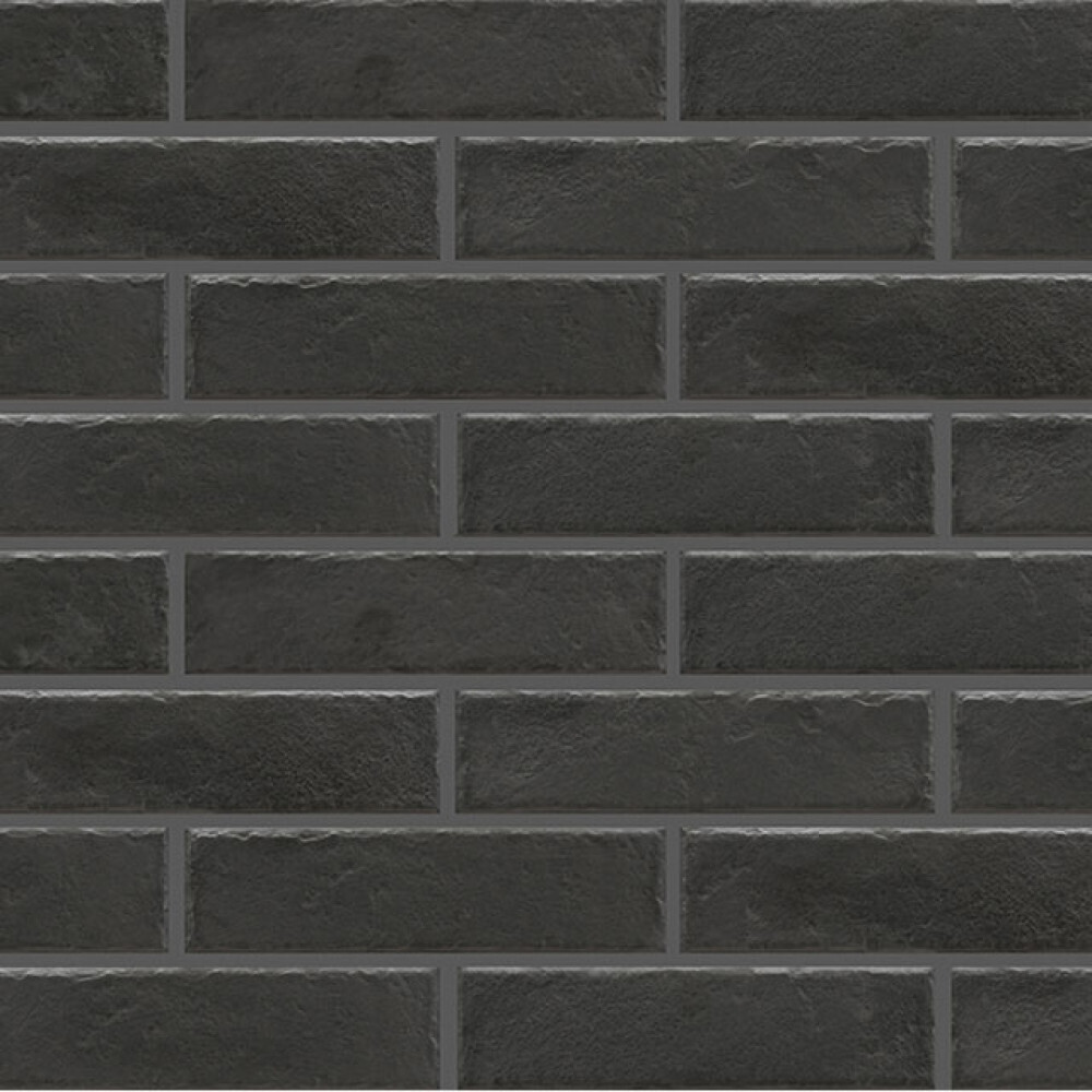 Клинкерная плитка для фасада Foggia 245х65х8 мм черная (38 шт.=0,6 кв.м) клинкерная плитка для фасада cloud gladka 245х65 8х7 4 мм розовая 44 шт 0 71 кв м