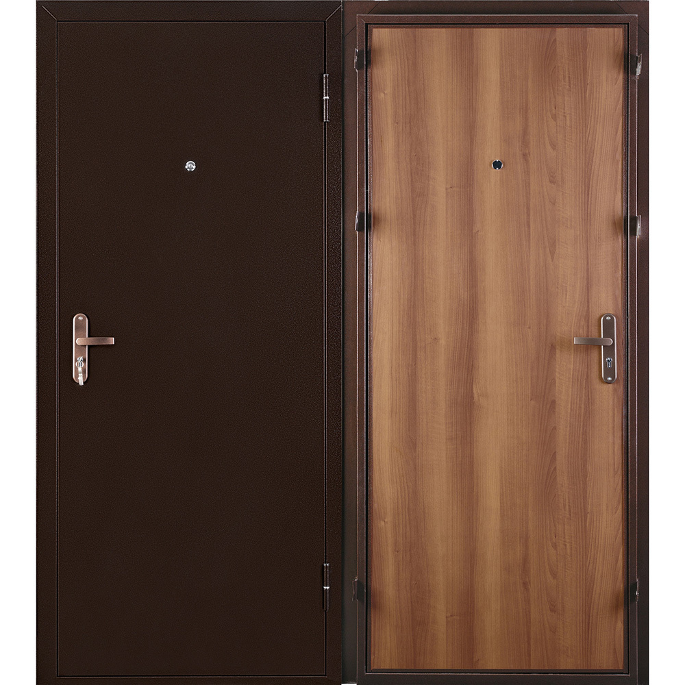 Дверь входная Промет Спец Про правая медный антик - итальянский орех 860х2060 мм дверь входная промет