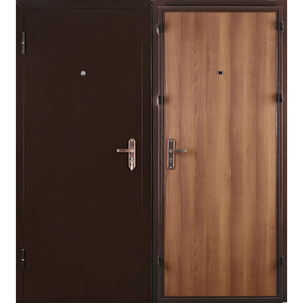 Дверь входная Промет Спец Про левая медный антик - итальянский орех 960х2060 мм дверь входная промет