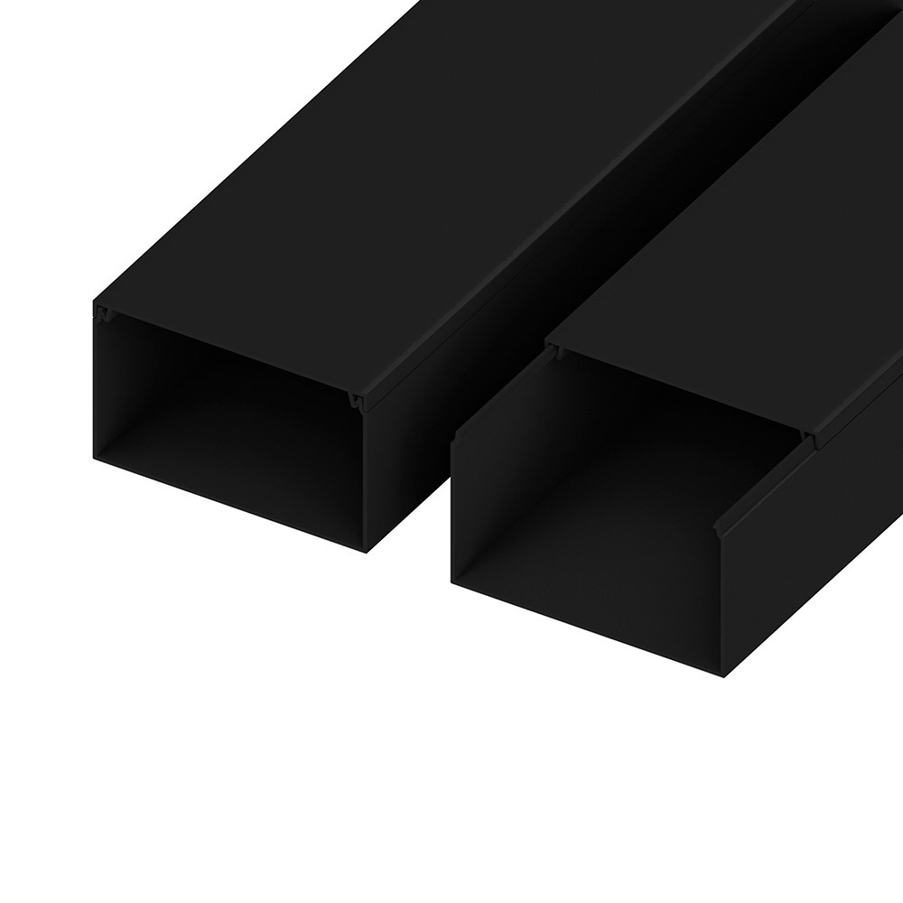 фото Кабель-канал agis profile 100х60 мм черный 2 м (60.03.100.60.201)