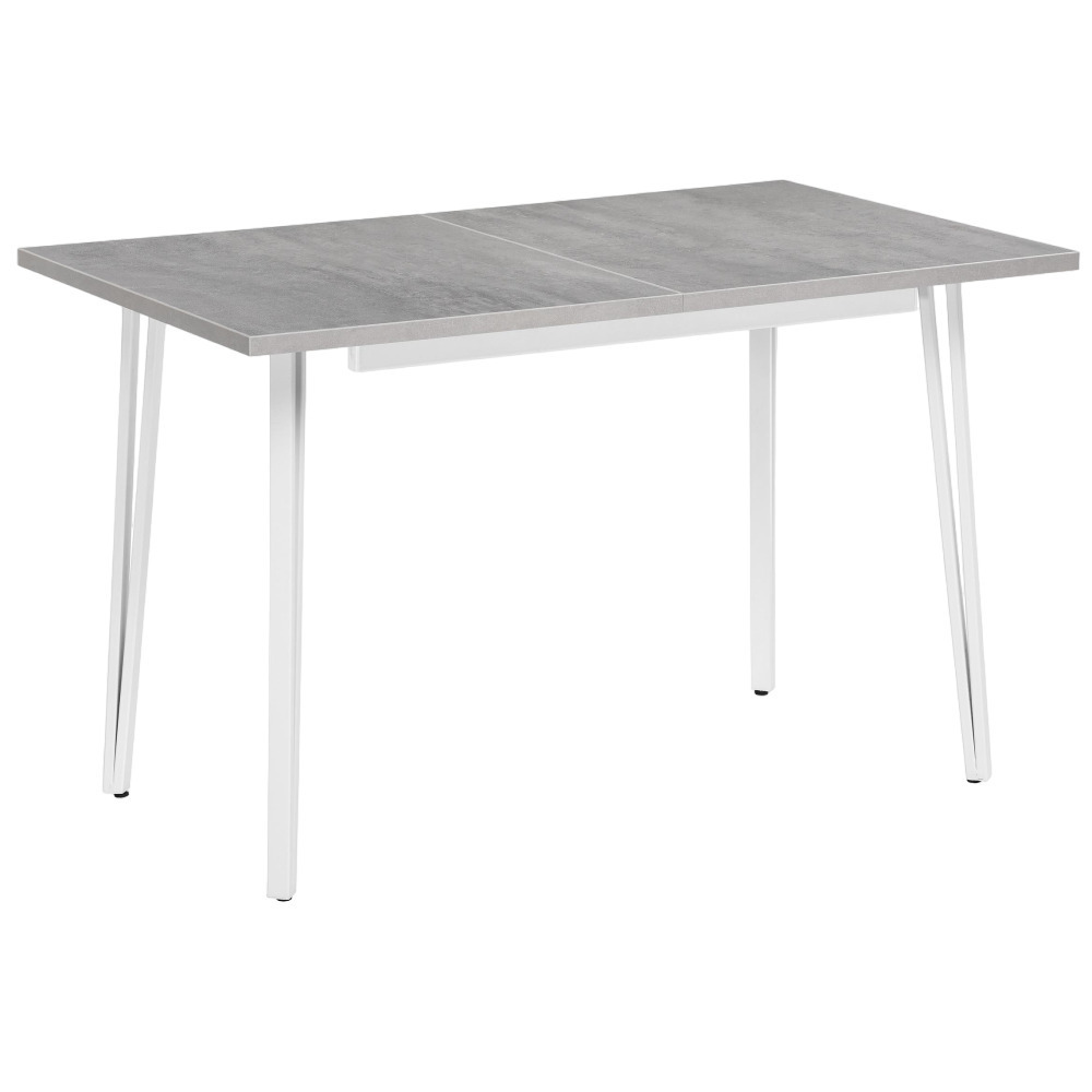Стол кухонный раздвижной прямоугольный 0,77х1,2 м бетон Денвер Лофт (506945) стол кухонный раздвижной прямоугольный 0 75х1 2 м бетон графит центавр 368667