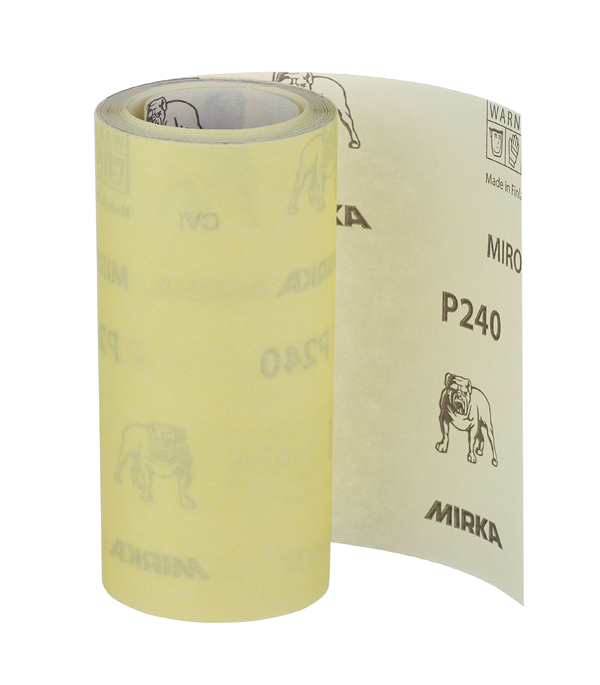 Наждачная бумага Mirka Mirox 115 мм 5 м Р240 наждачная бумага mirka mirox 115 мм 5 м р80