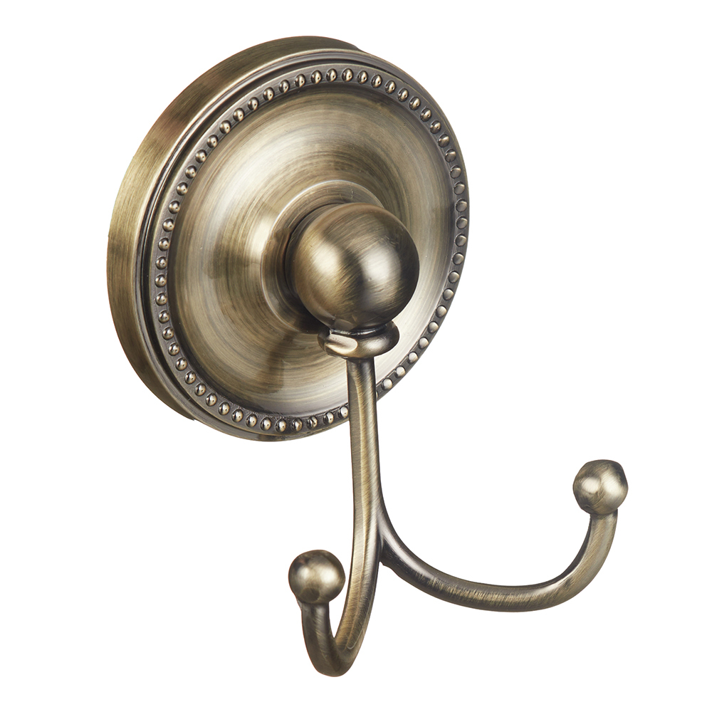 Крючок для ванной Fora Real двойной на шуруп металл бронза (FOR-RE053/725) крючок fora brass br028 хром