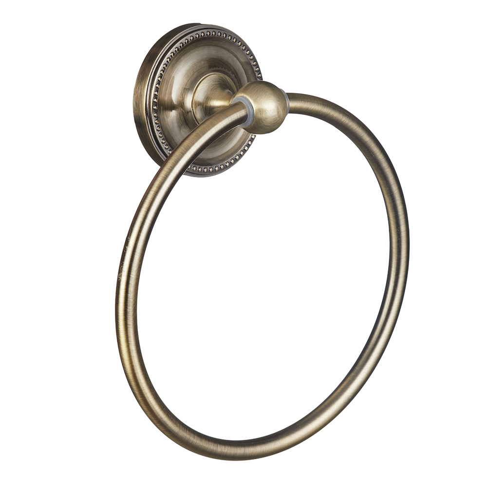 Полотенцедержатель кольцо Fora Real d160 мм на шуруп металл бронза (FOR-RE011/770) держатель для туалетной бумаги fora real