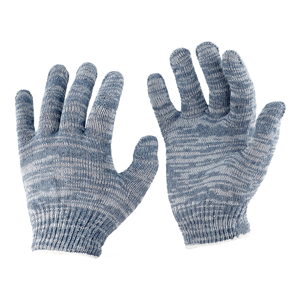 Перчатки х/б 4 нити графит 9 (XL) (5 пар) перчатки для защиты от порезов scaffa nm007 or blk размер 10