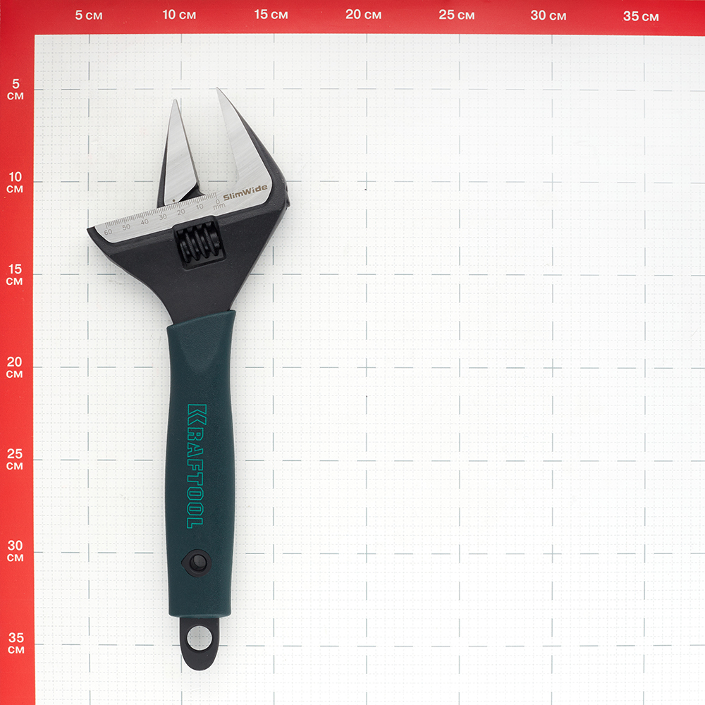 Ключ разводной с тонкими губками Kraftool Professional 300 мм двухкомпонентная рукоятка Вид№4