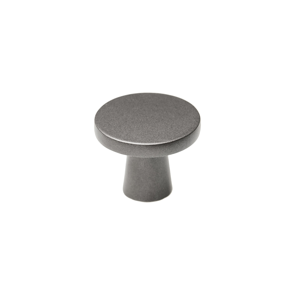 Ручка-кнопка мебельная Kerron Metallic d35 мм металлическая графит (K-2380 GR)