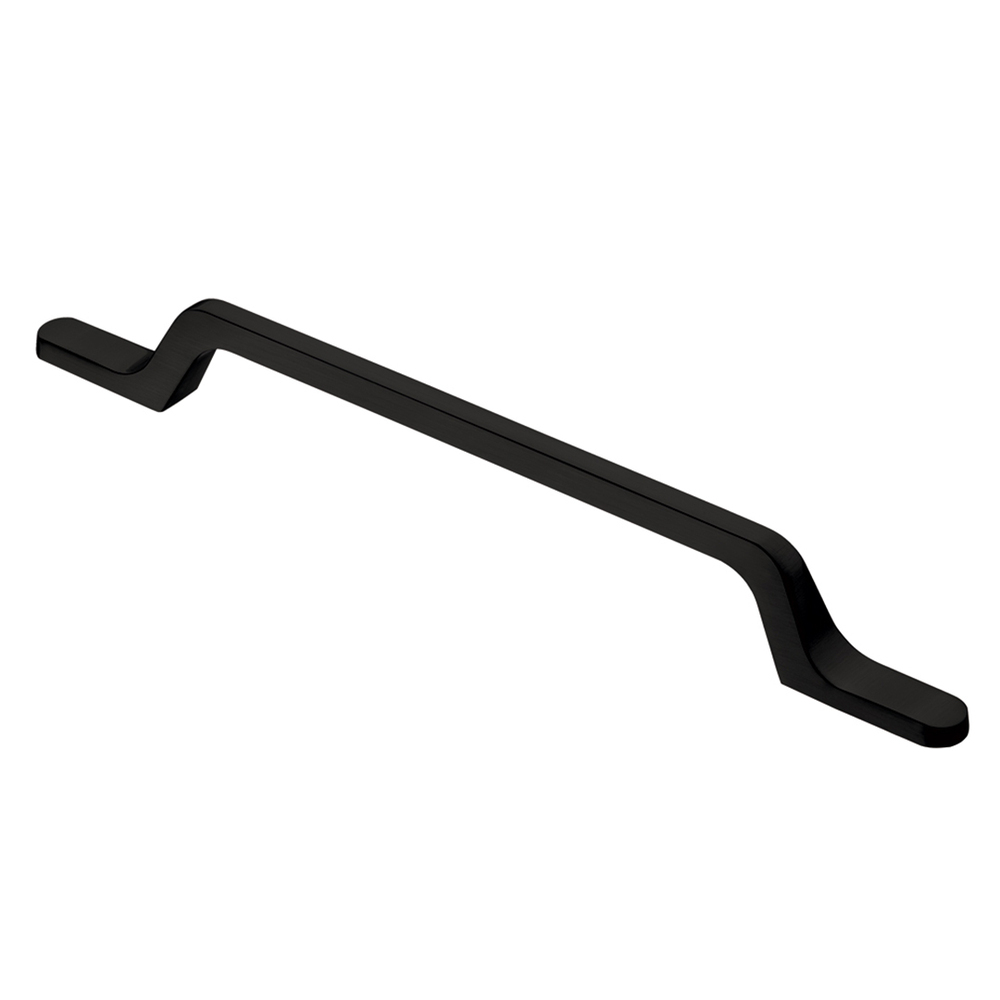 Ручка-скоба мебельная Kerron Metallic 225 мм металлическая черная матовая (S-2430-160 BL) ручка скоба мебельная s 4130 160 мм цвет матовый черный