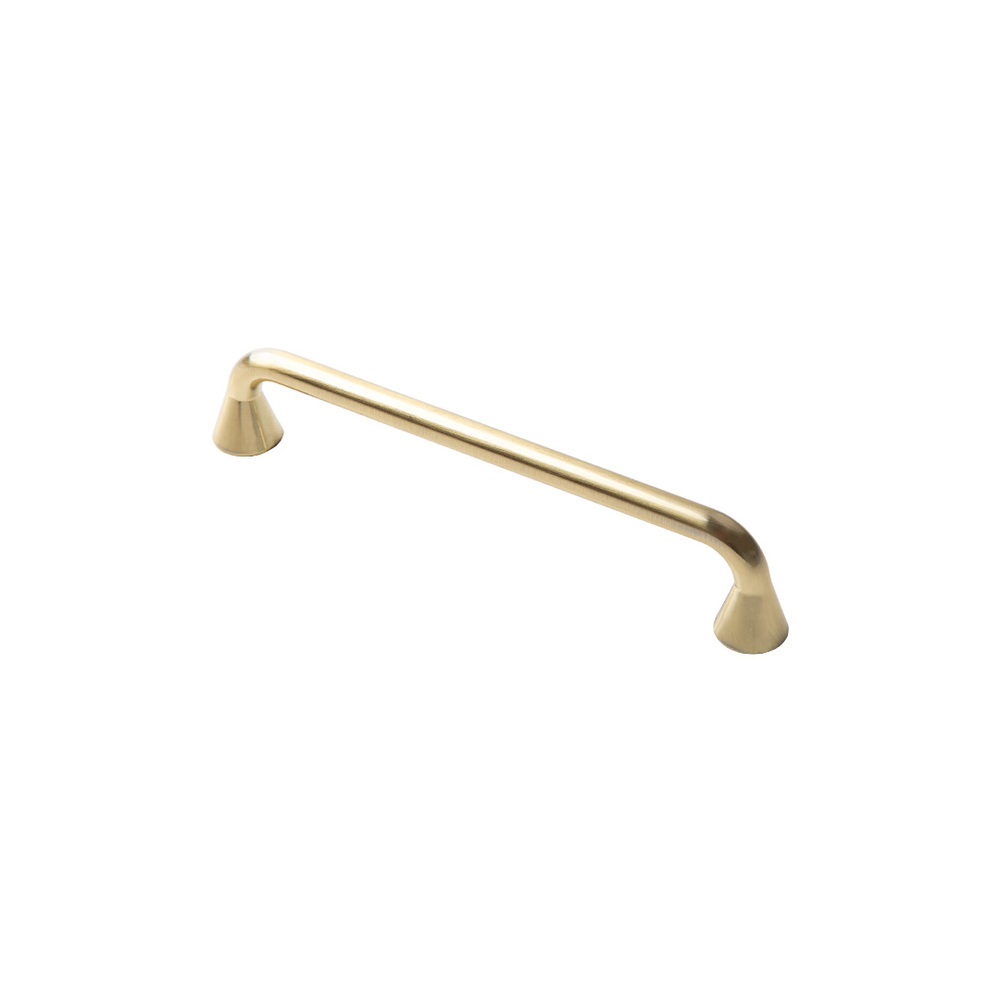 Ручка-скоба мебельная Kerron Metallic 144 мм металлическая матовое золото (S-2629-128 BSG)