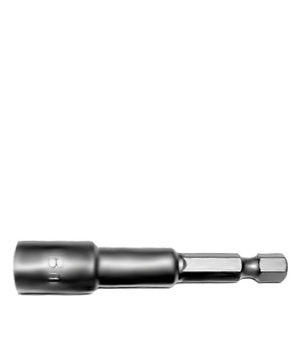 фото Адаптер для болтов и саморезов км / shaft 8 мм l65 мм магнитный шестигранная головка (1 шт.)