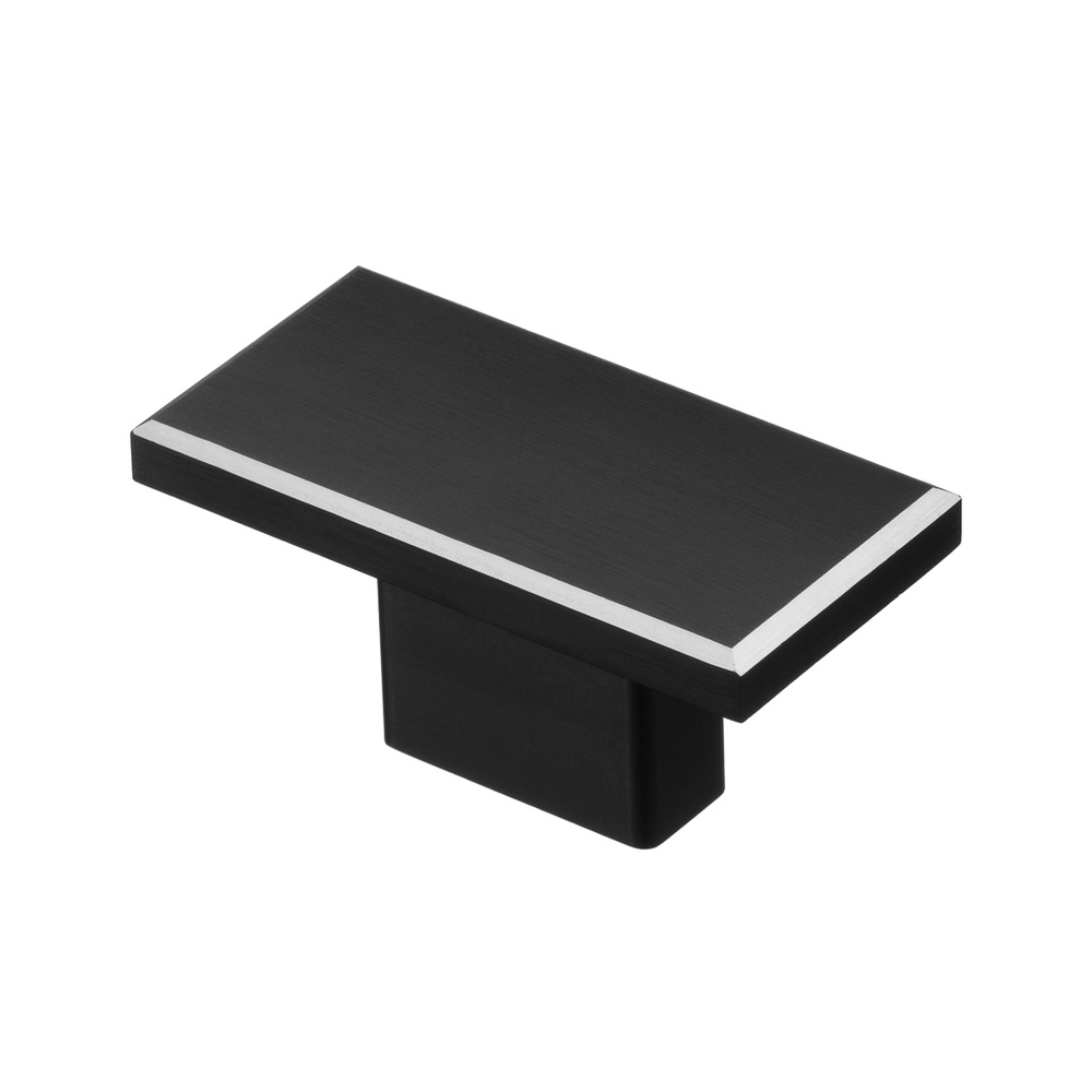 Ручка-кнопка мебельная Kerron Metallic 50 мм металлическая черная матовая (S-4130-16 BL)