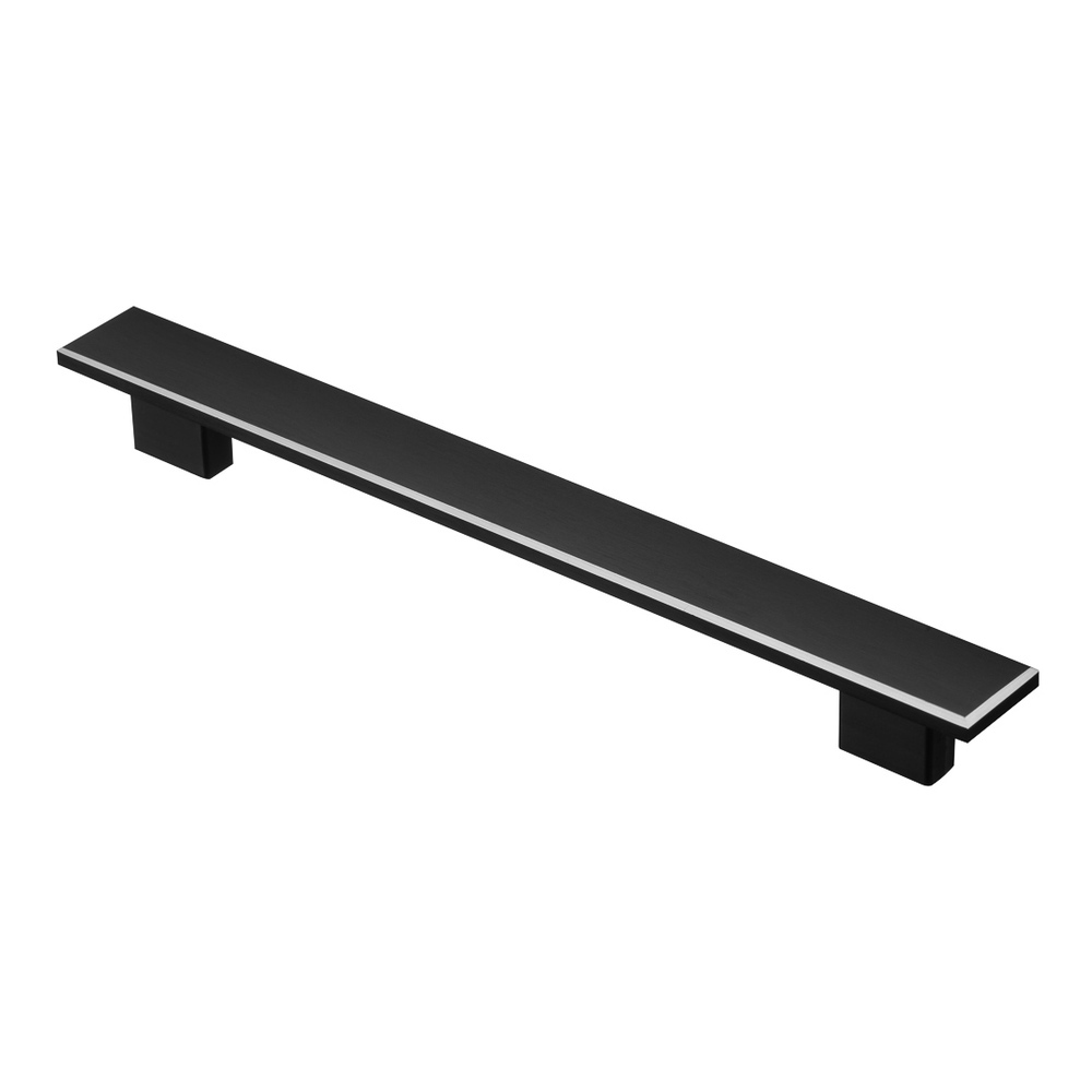 Ручка-скоба мебельная Kerron Metallic 241 мм металлическая черная матовая (S-4130-192 BL)