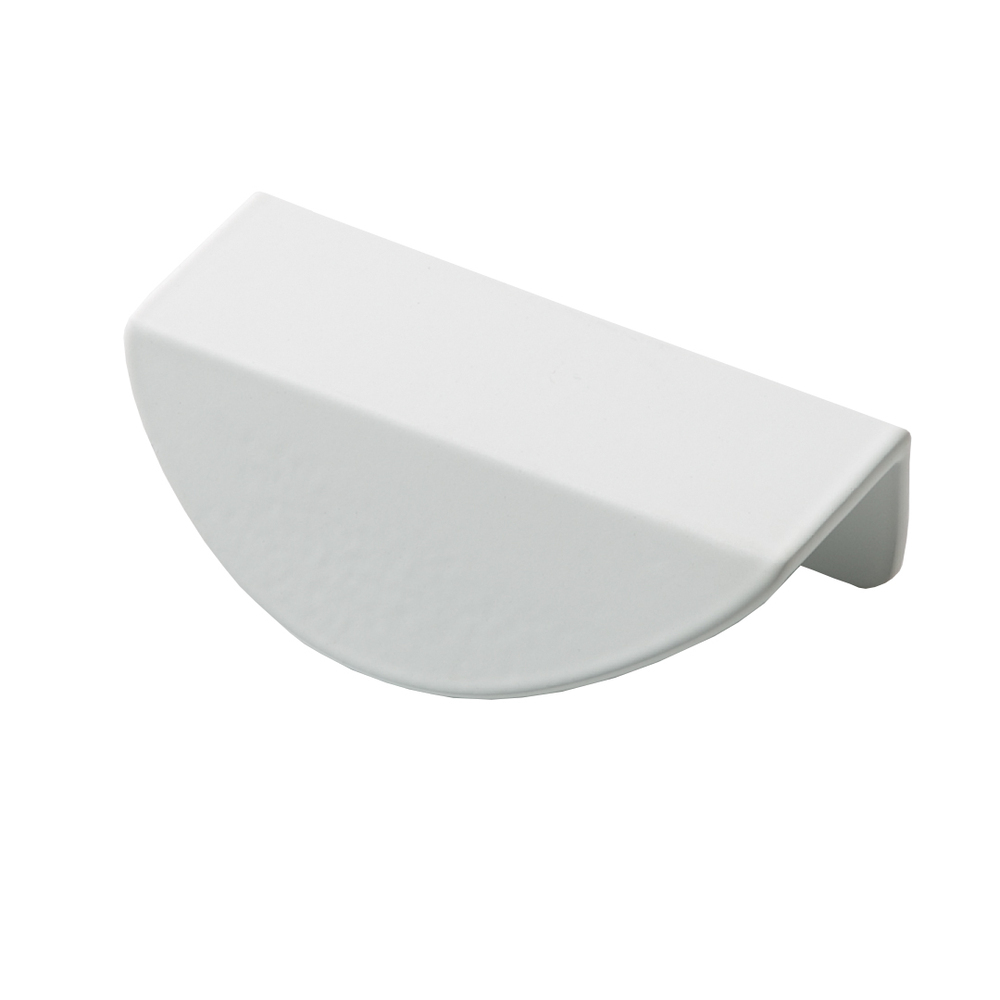 Ручка торцевая мебельная Kerron Metallic 65 мм металлическая белая матовая (S-4160-32 WT) блок ящиков для шкафа стелла белый матовый белый