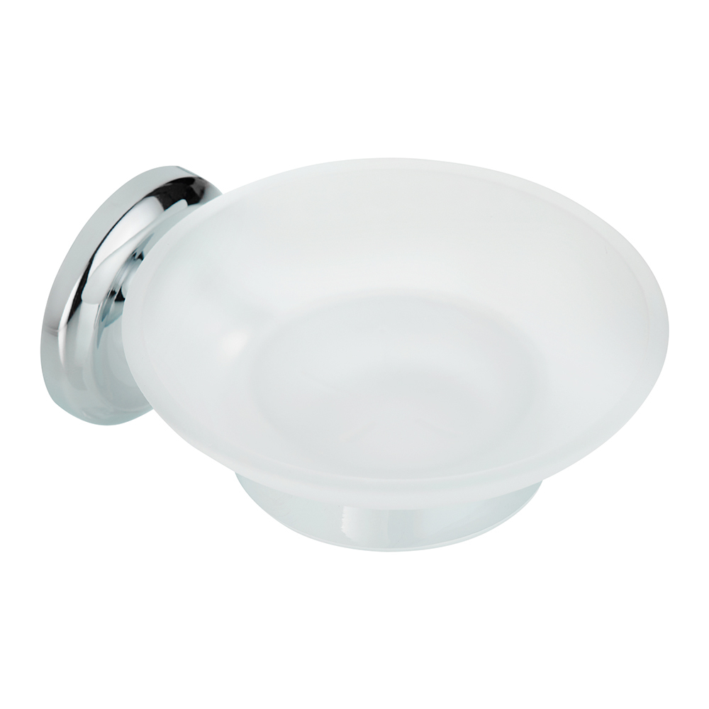 Мыльница для ванной Fora Drop с держателем сталь хром (For-DP036) мыльница для ванной fora butterfly настольная керамика белая for bf036