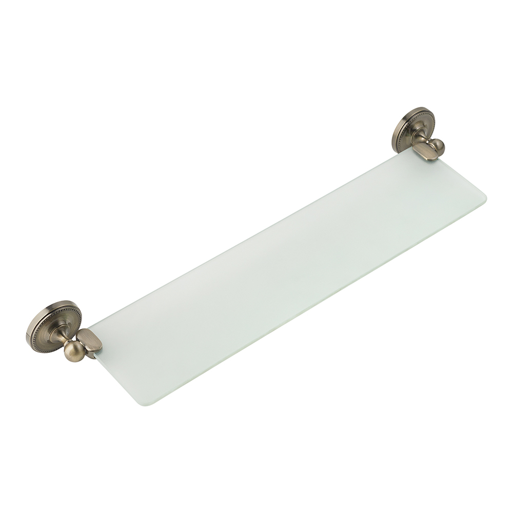 Полка для ванной Fora Real 570х138х65 мм стекло/металл бронза (FOR-RE034/794) держатель для туалетной бумаги fora real
