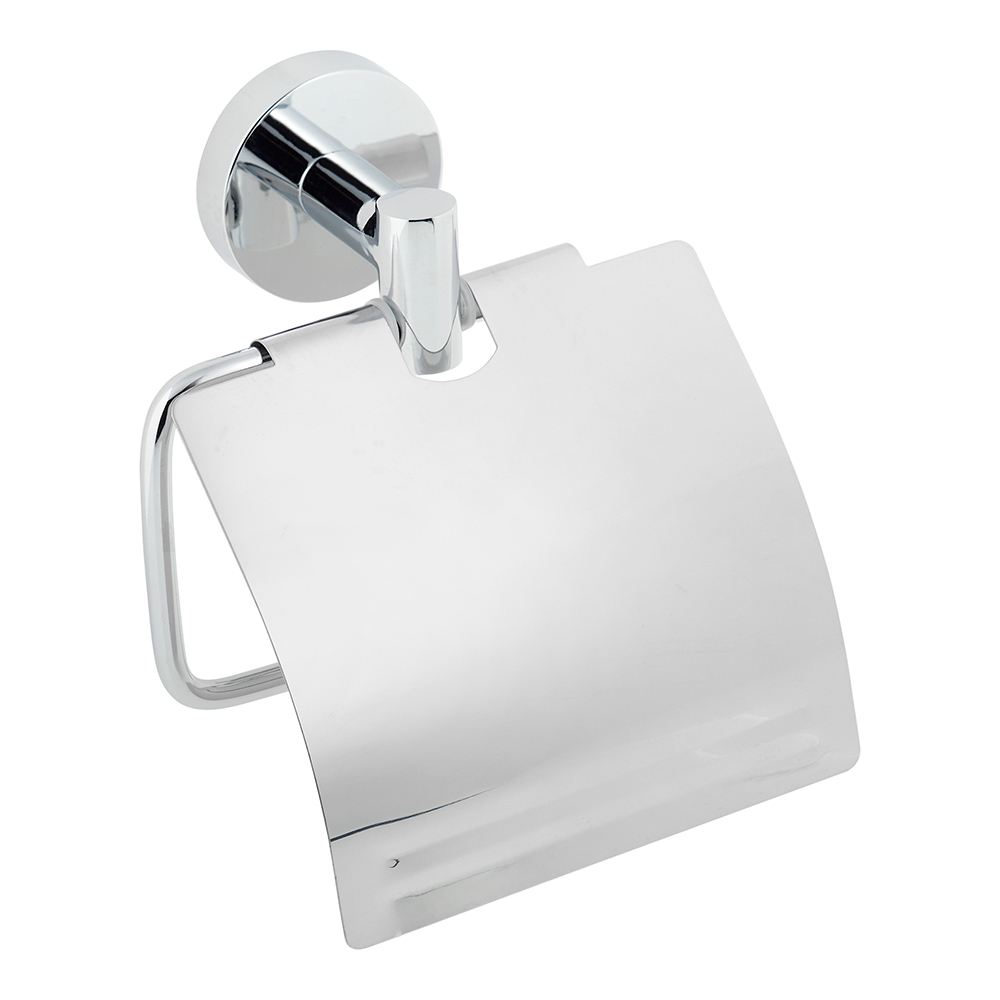 Держатель для туалетной бумаги Fora Long с крышкой металл хром (L015/49) держатель туалетной бумаги fora long l016 хром