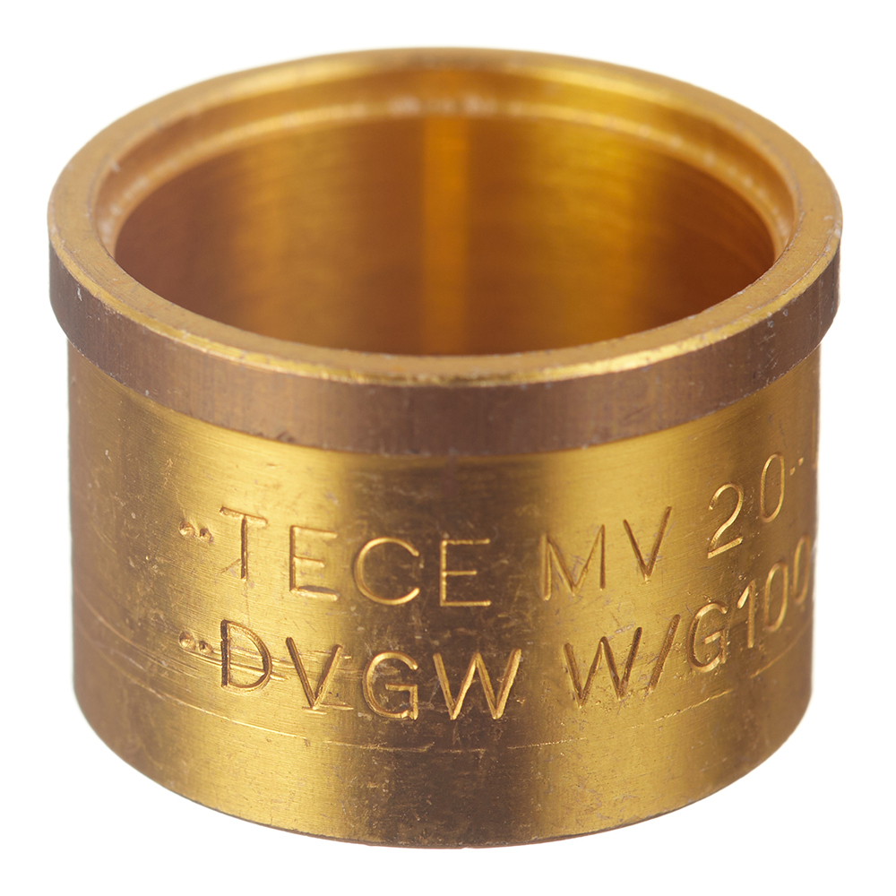 Гильза монтажная Tece 20 мм для труб Tece flex латунная (734520)