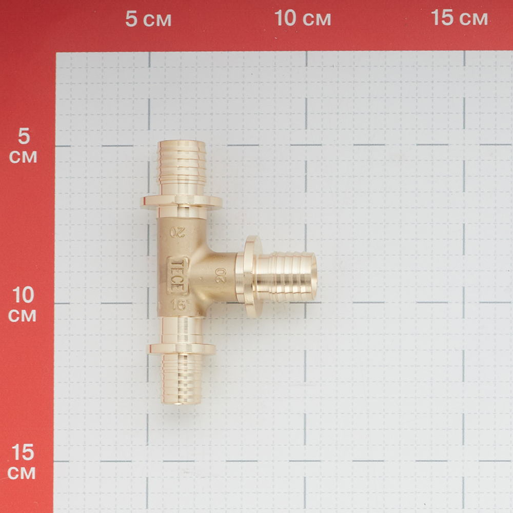 

Тройник Tece 16 х 20 х 16 мм редукционный латунный (760504)