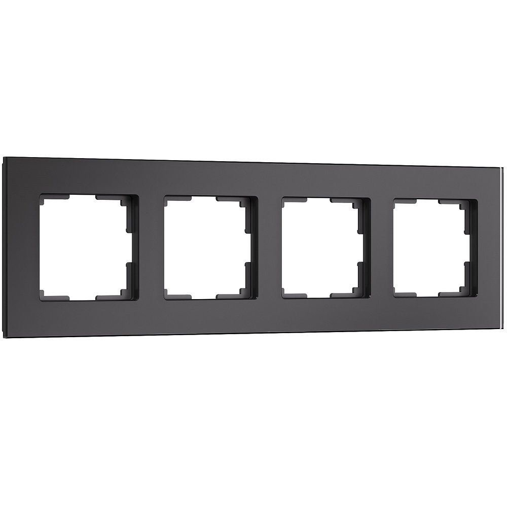 рамка werkel hammer четырехместная черная a052527 Рамка Werkel Senso четырехместная черная (a064575)