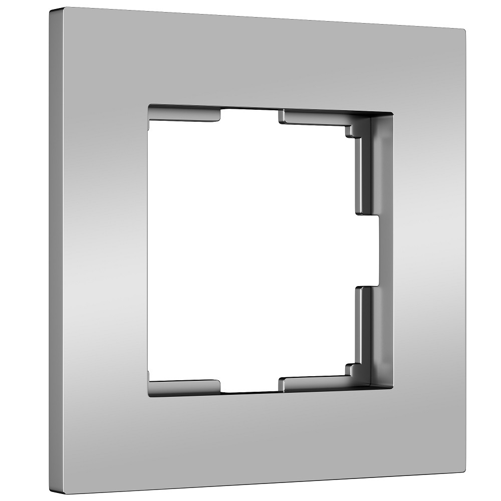 рамка werkel slab a062793 одноместная универсальная белая матовая ip20 Рамка Werkel Slab одноместная серебряная матовая (a062811)