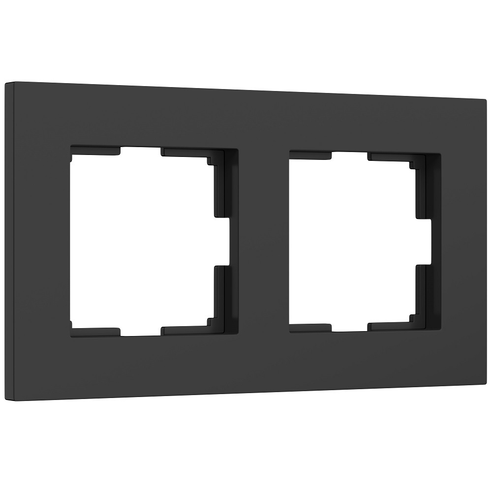рамка werkel slab четырехместная бронза матовая a062816 Рамка Werkel Slab двухместная черная матовая (a062800)