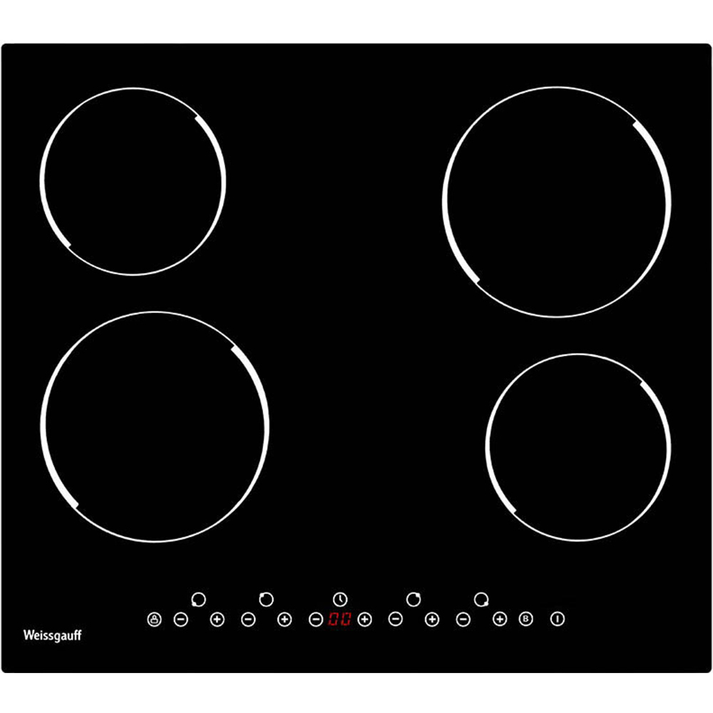 Варочная панель электрическая Weissgauff HV 640 B Black Edition 4 конфорки черная