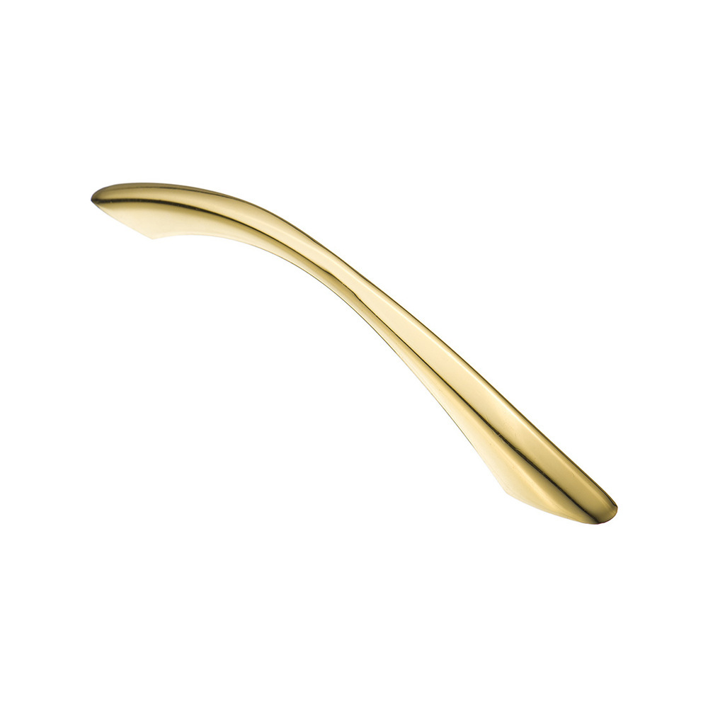 Ручка-скоба мебельная Kerron Metallic 156 мм металлическая золото (S-2171-128 OT) 1 шт золотая черная полукруглая ручка роскошная дверная ручка шкафа гардероба круглая треугольная ручка