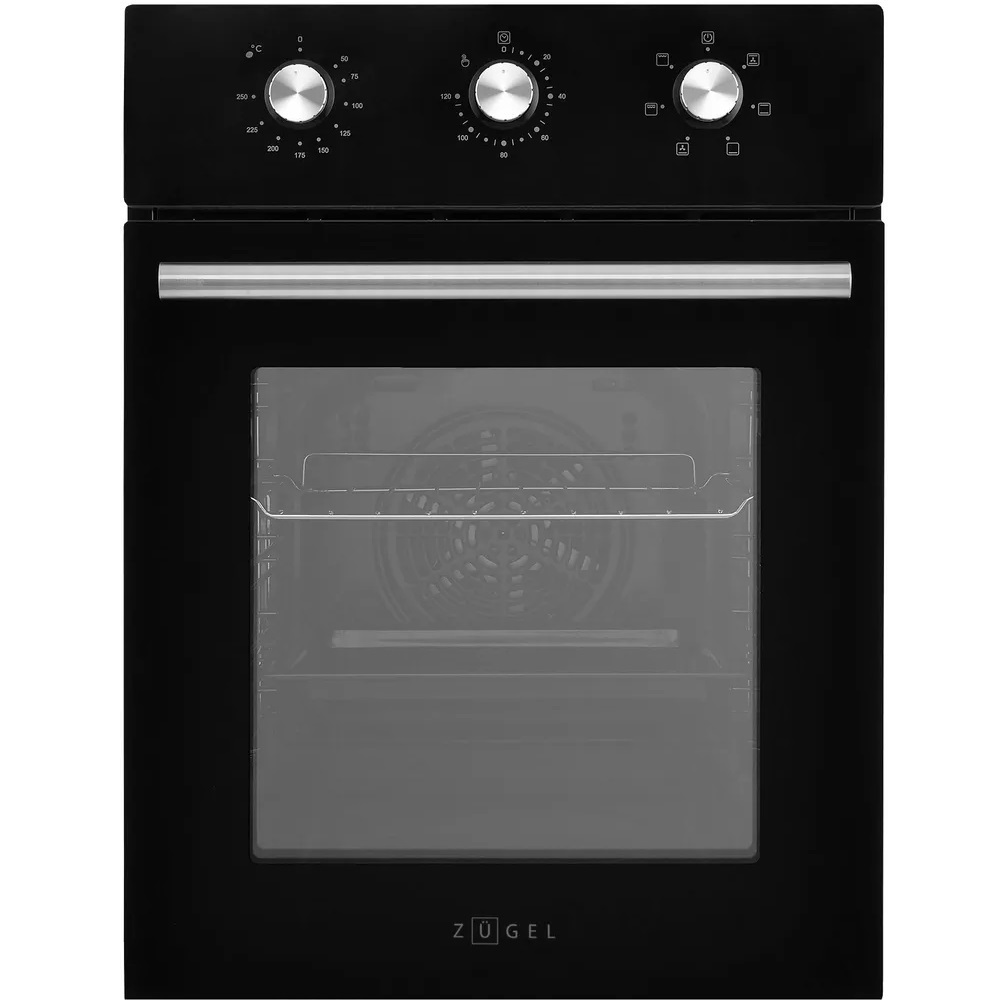 Духовой шкаф электрический встраиваемый Zugel ZOE451B 450 мм черный ...