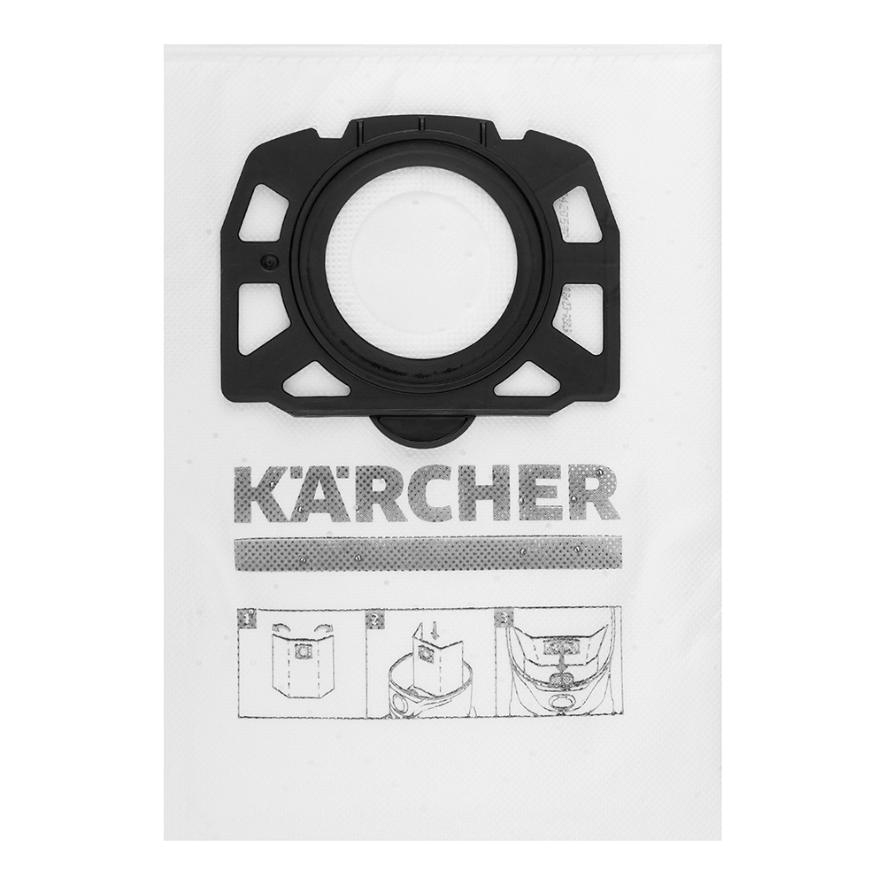 Мешок для пылесоса Karcher (2.863-006.0) 30 л к моделям WD 4/5/6 флис (4 шт.) фильтр мешки из нетканого материала kfi 357