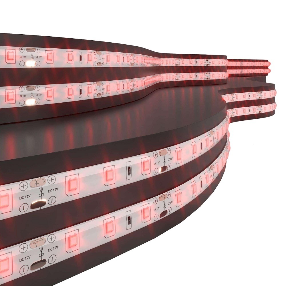 фото Лента светодиодная smd 2835 elektrostandard (a040998) красный свет 4,8 вт 12 в ip65 5 м влагозащищенная