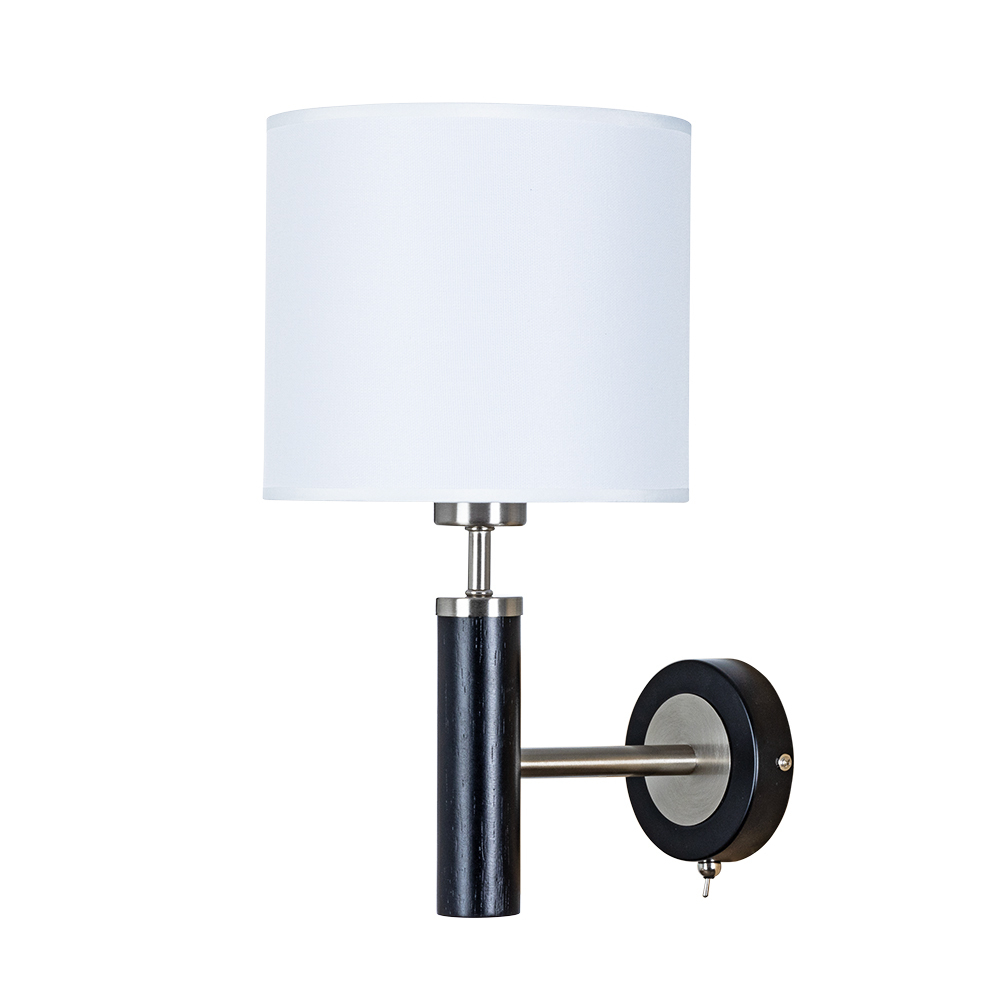 фото Бра arte lamp robert (a5029ap-1ss) e27 60 вт 220 в черное ip20