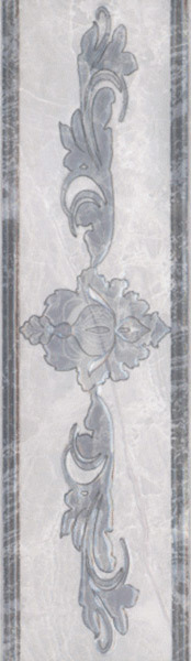 фото Плитка бордюр евро-керамика дельма серая 270x77x8 мм