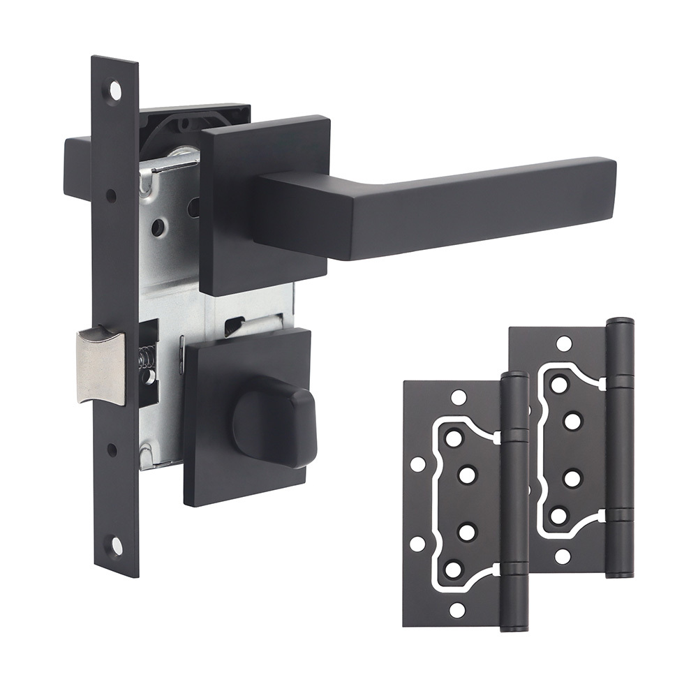 Комплект фурнитуры для двери Lavelly Marigold с замком петлями и фиксатором квадратная розетка черный (990329) шестигранный ключ l образный 2 мм 50 шт